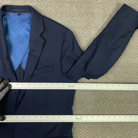 J. Crew Ludlow Blazer Sport Coat Mens 40R Navy Blue Wool American Woolen Company - Picture 9 of 15